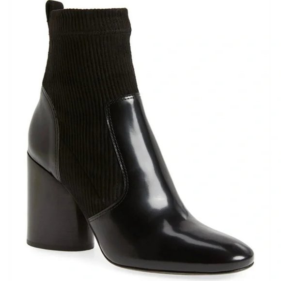 TORY BURCH Rowan Sock Booties Black Size 6.5 - Picture 2 of 11